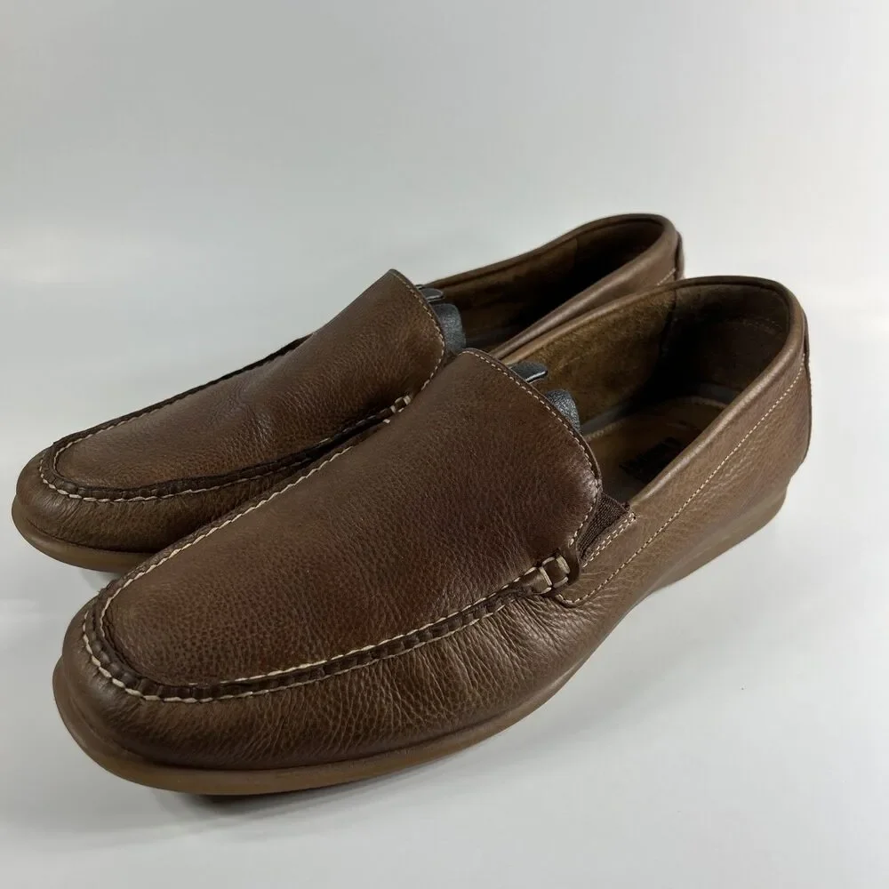 Johnston & Murphy Nichols Venetian Shoes Size 9 M  Tan Sheepskin Driving Loafer